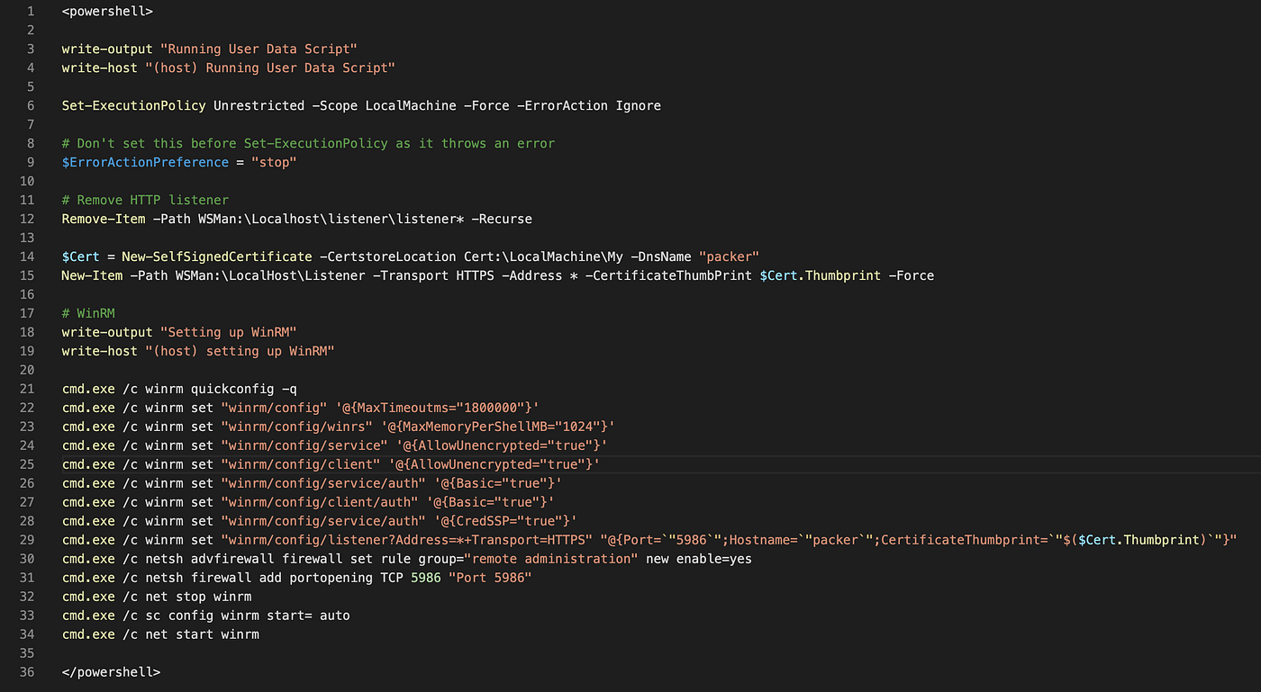 Use HashiCorp Packer to Add Mapped Windows Drives from AWS Volumes by