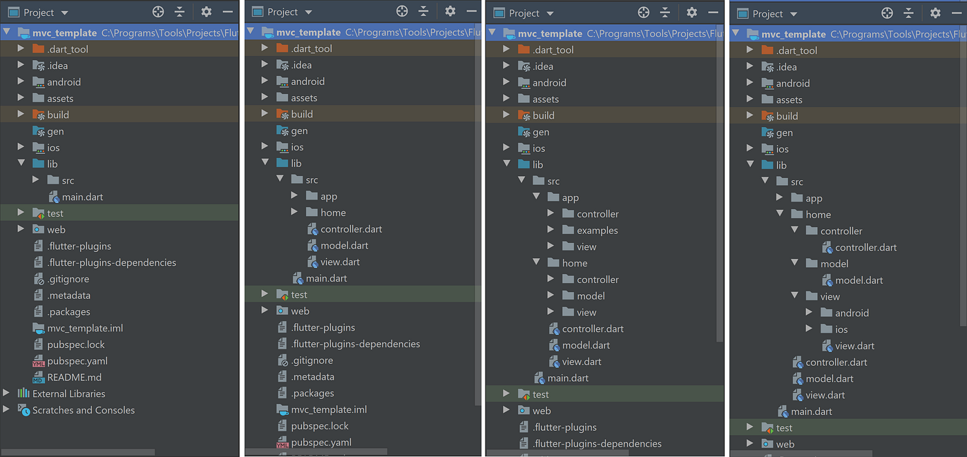 Flutter Project Template using MVC design pattern | Follow Flutter