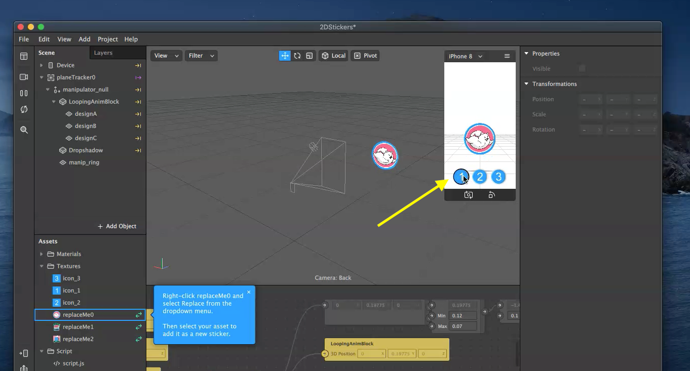 Spark AR beginner tutorial 2D stickers by ron avot Medium
