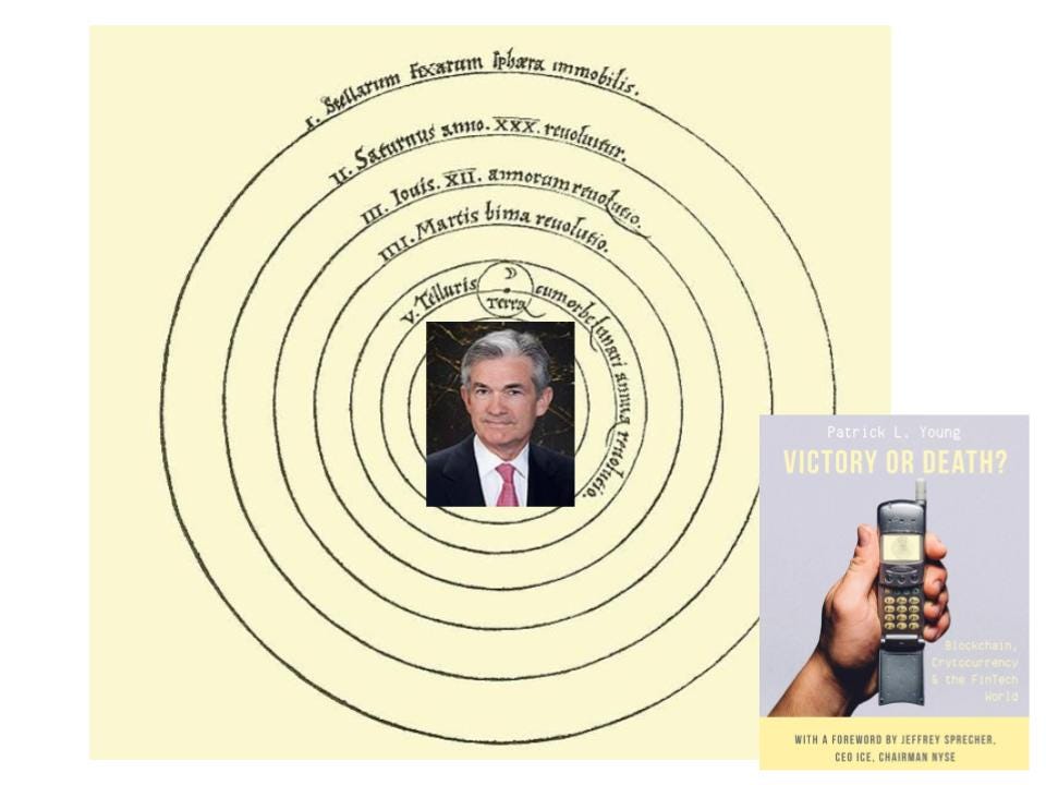Copernican Heliocentricity for money as viewed through the prism of Federal Reserve Chairman, Powell.