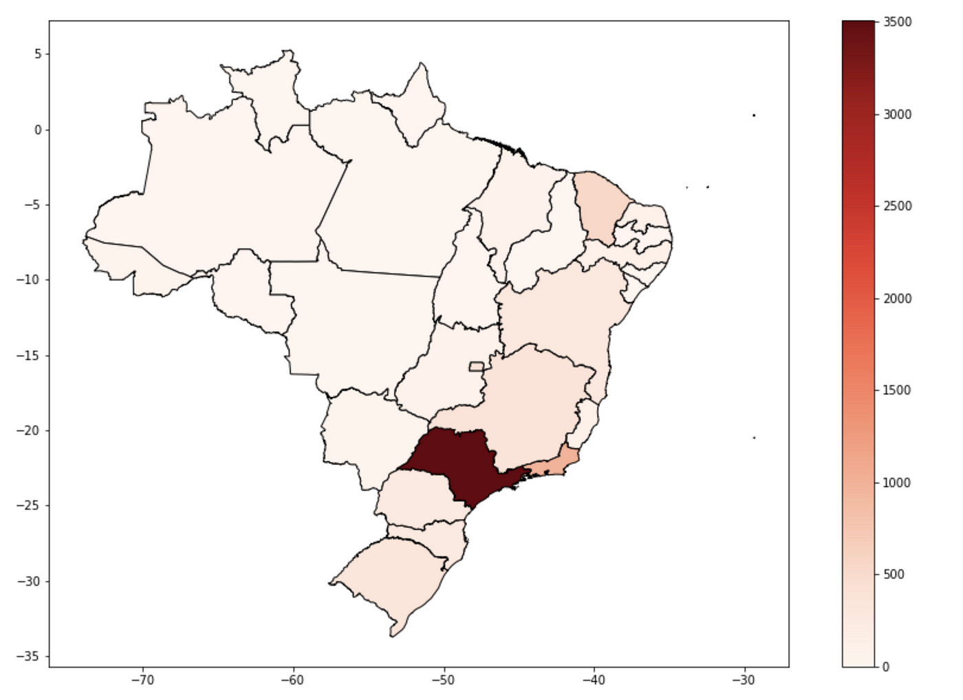 Brazilian States Choropleth Map With Python By Rodrigo Dutcosky Medium