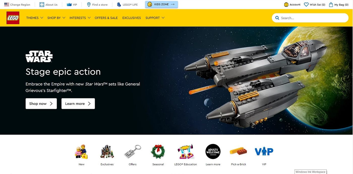 UX review: A customer journey of LEGO's website | by Zifan Chen | Bootcamp