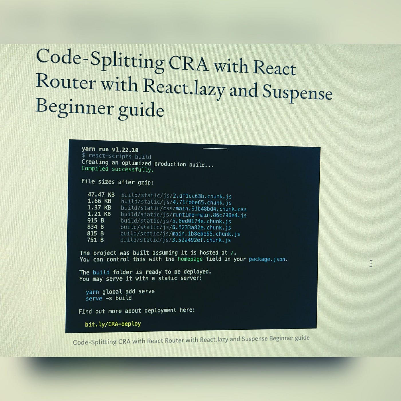 Code-Splitting CRA with React Router with React.lazy and Suspense Beginner  guide | by kirti kaushal | Geek Culture | Medium