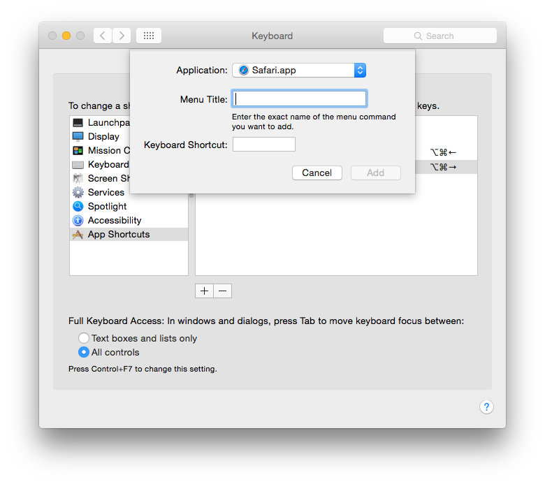 Changing Safari Keyboard Shortcut to Change Tabs (or any Mac application) |  by Douglas “Wise” Rogers | Medium