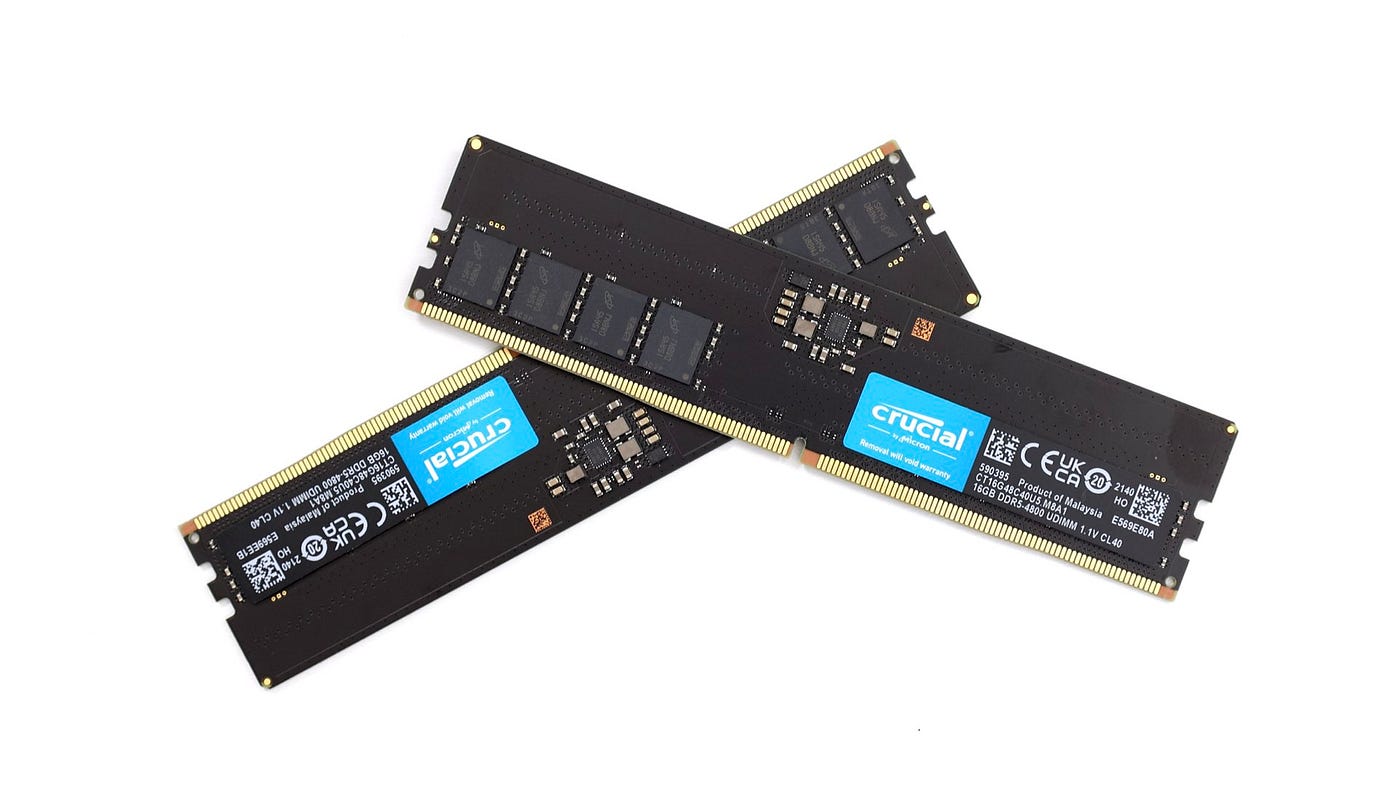 DDR5 親民選擇 Crucial DDR5 4800 32GB Kit 不加壓就可以超頻到 DDR5 5400