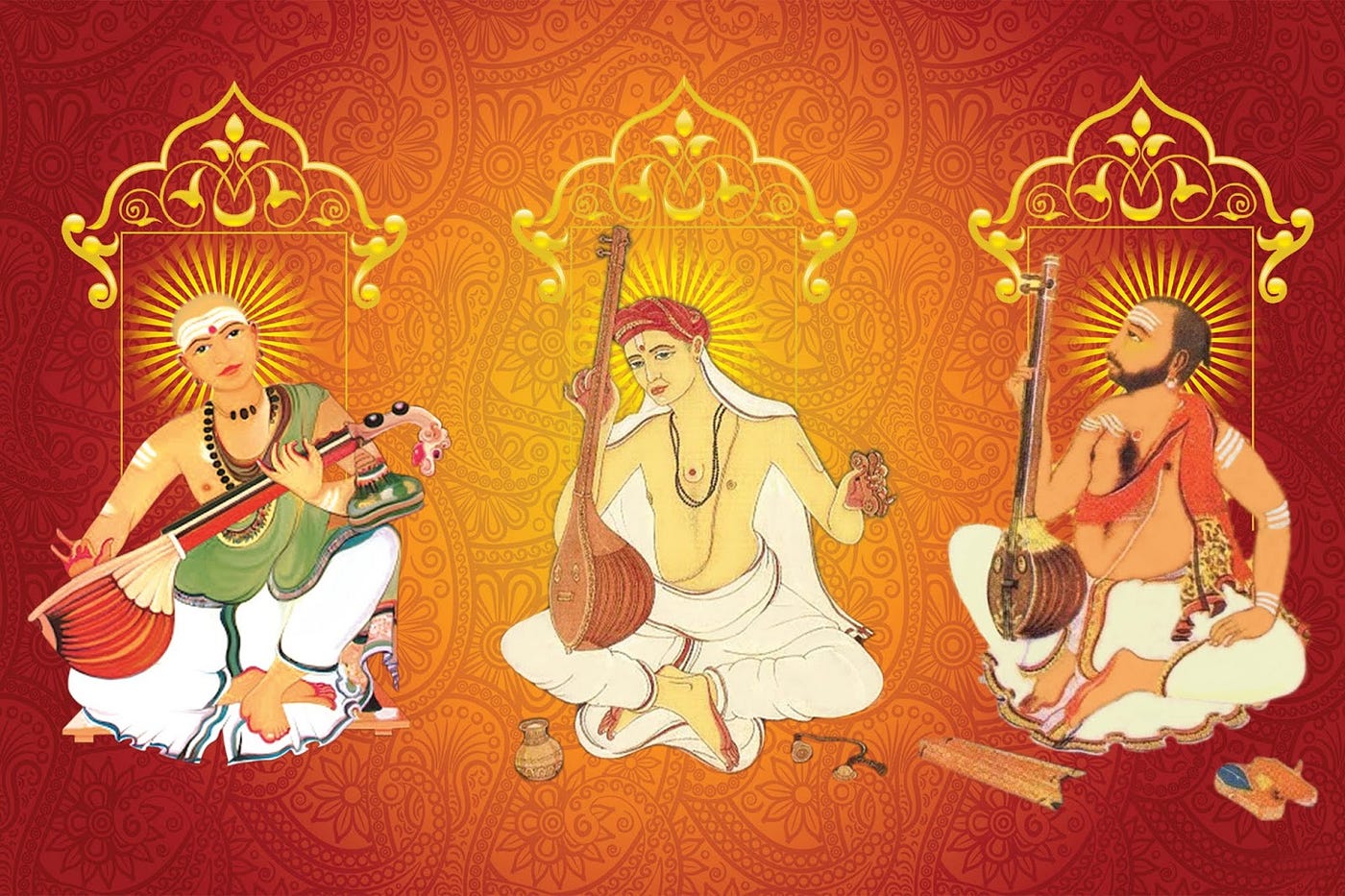 Remembering the Musical Trinity of Carnatic Music | by Lakshmi Gopal |  Medium