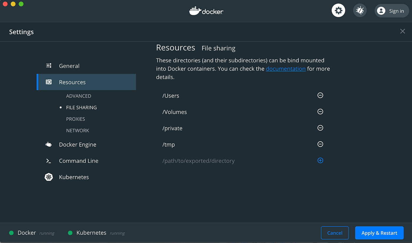 Fixing Mount Denied Error Docker for Mac V2 for /var/folders | Effy-tech