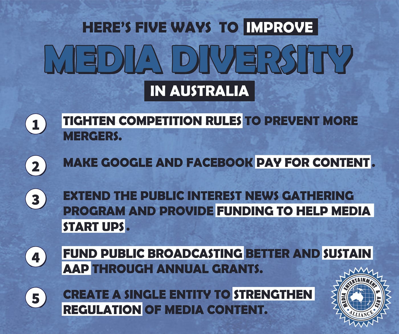 Media diversity and concentration of ownership | by MEAA | Truth versus  Disinformation — the Challenge for Public Interest Journalism