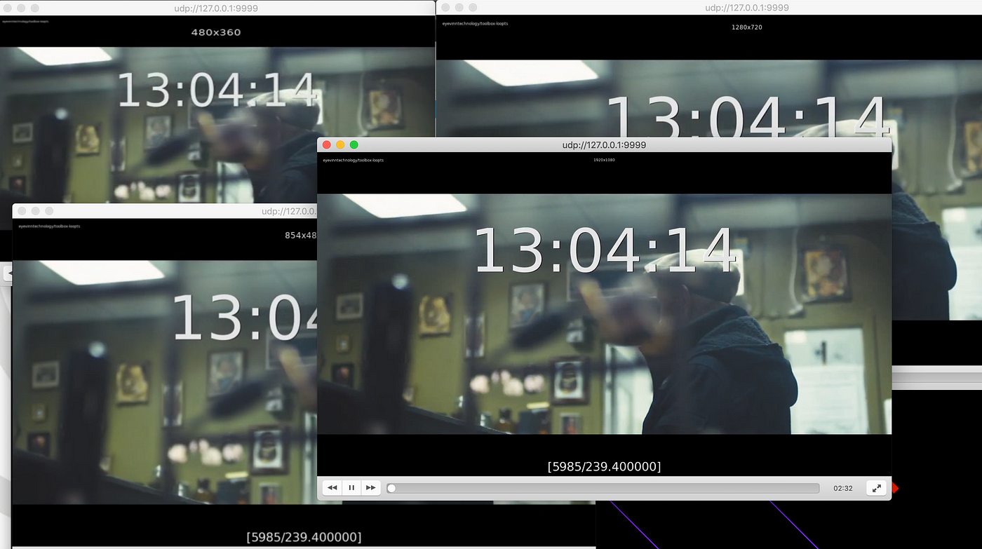 Loop file and generate multiple video bitrates muxed in MPEG-TS with ffmpeg  | by Eyevinn Technology | Medium