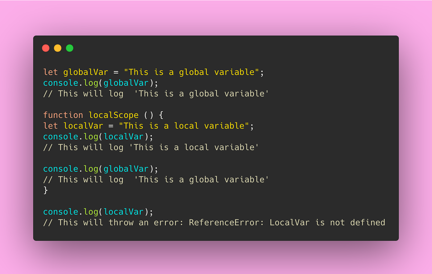 The Scoop on Scope (In JavaScript) | by Carmen Salas | The Startup | Medium
