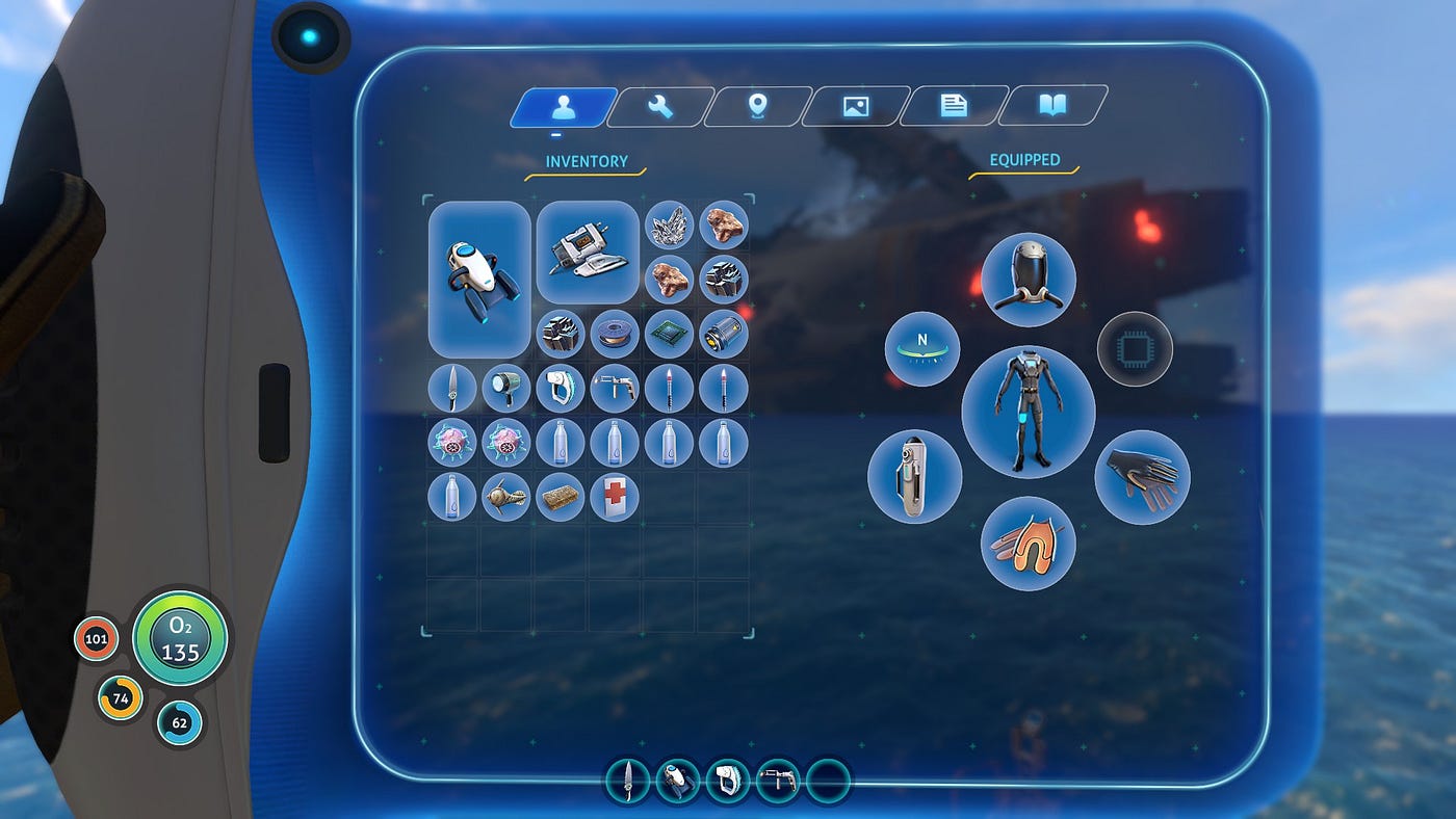 Menus in Subnautica and No Man’s Sky Simon K Jones Medium
