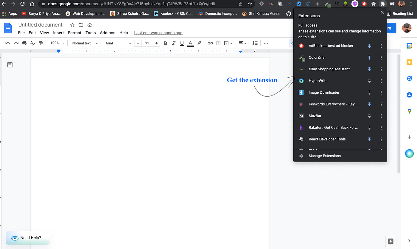 A Useful Google Chrome Extension AI powered HyperWrite A good friend