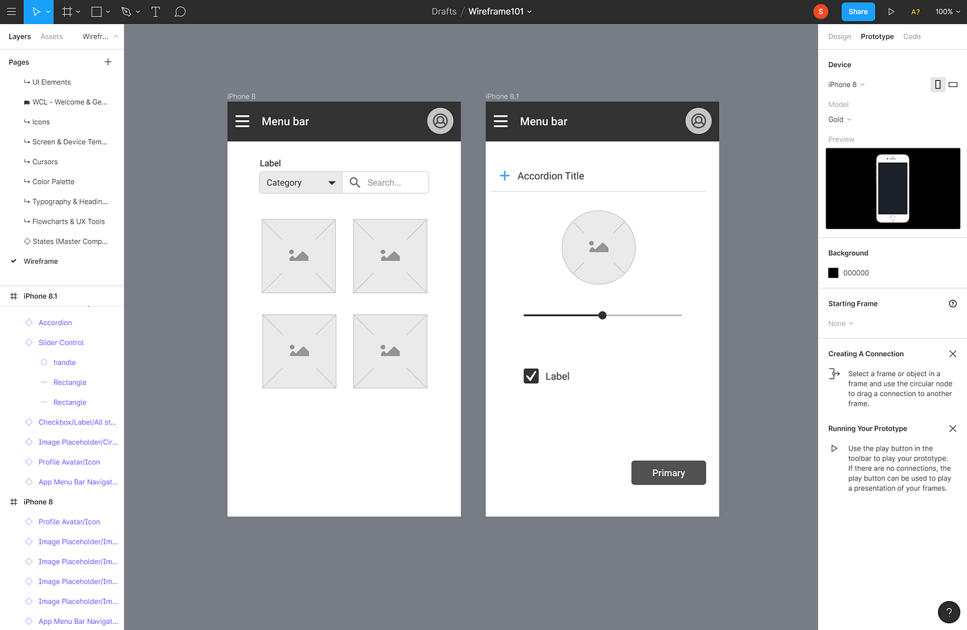 Prototyping 101 Wireframes in Figma by Sabina Niewiadomska Medium