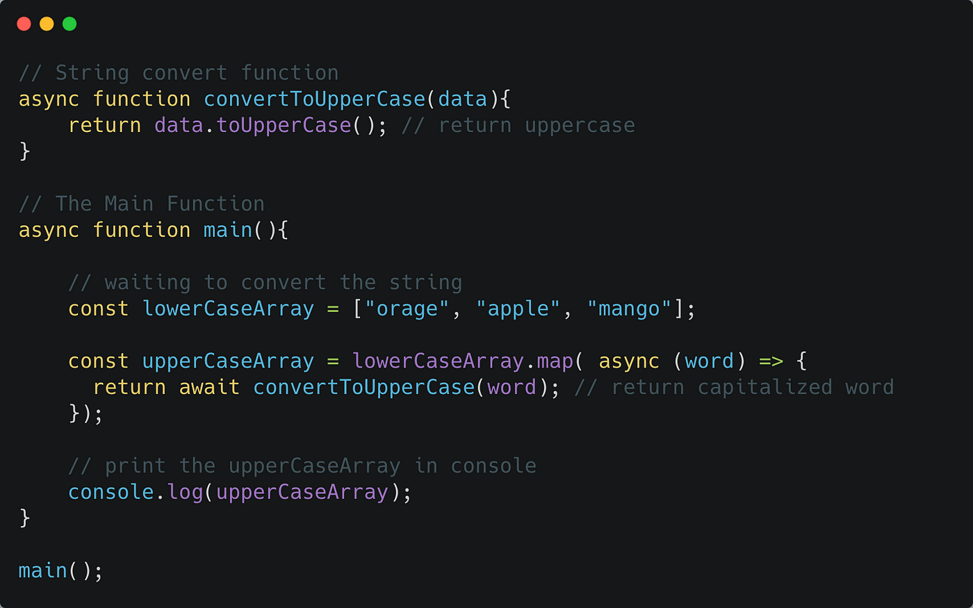 Map Async Function Javascript Js: Async/Await In Array Methods. Asynchronous Programming Is One Of The… |  By Banujan Balendrakumar | Sliit Foss Community | Medium