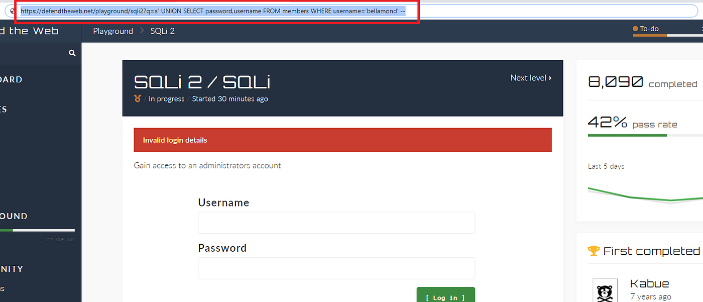 “Defend the ” writeup (SQLi2 SQLi — Hacking admin username