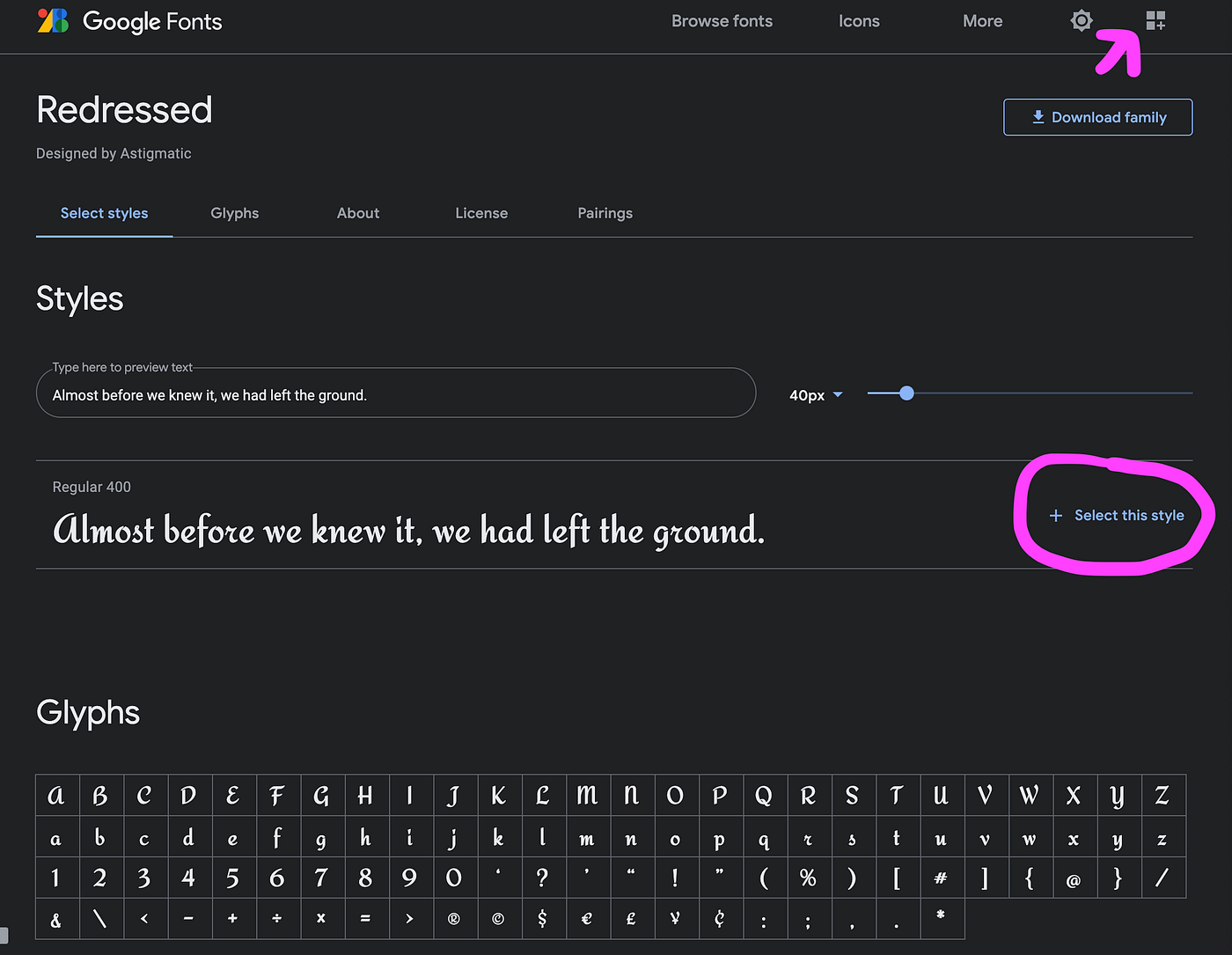 Getting Fancy with the Fonts. In preparation for a JavaScript project ...