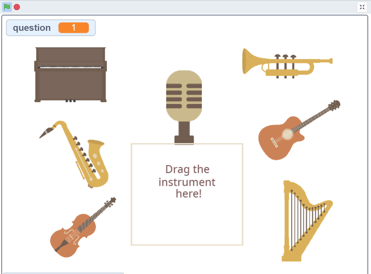 Scratch: Simple Game Series 2 — Guess the Instrument! | by Catherine Yeh |  Medium