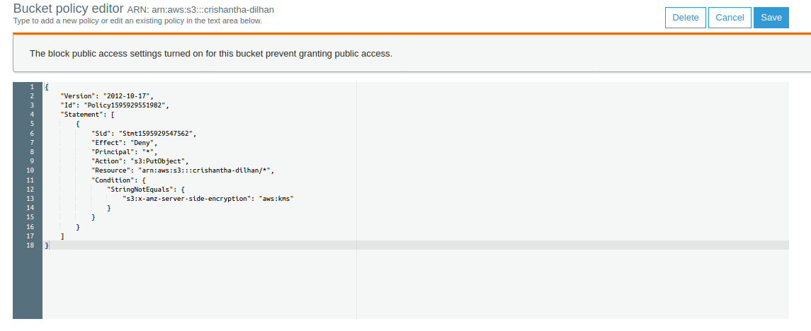 Sample S3 Bucket Policies — Part 01 | by Crishantha Nanayakkara | Medium