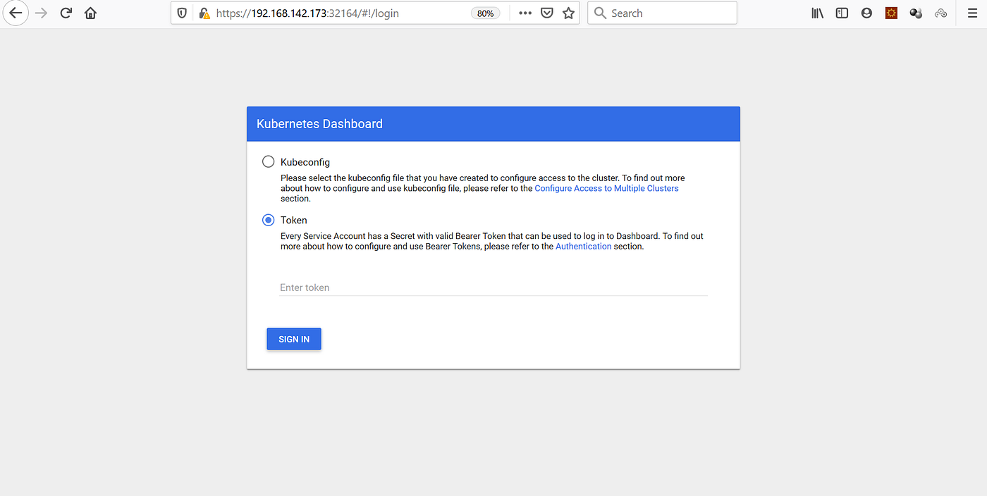 Instal Dashboard di cluster menggunakan Helm