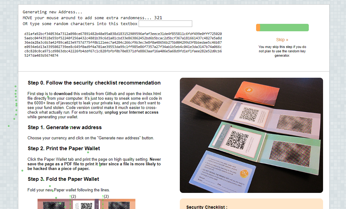 Bitcoin paper wallet generator download