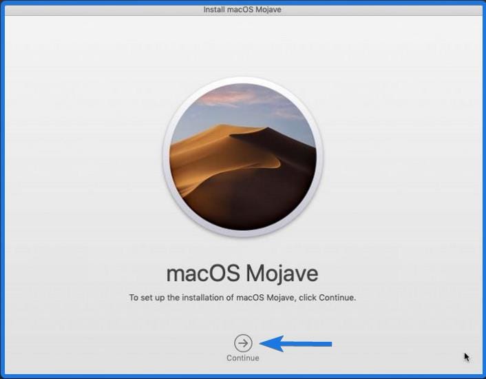 installation of macOS Mojave