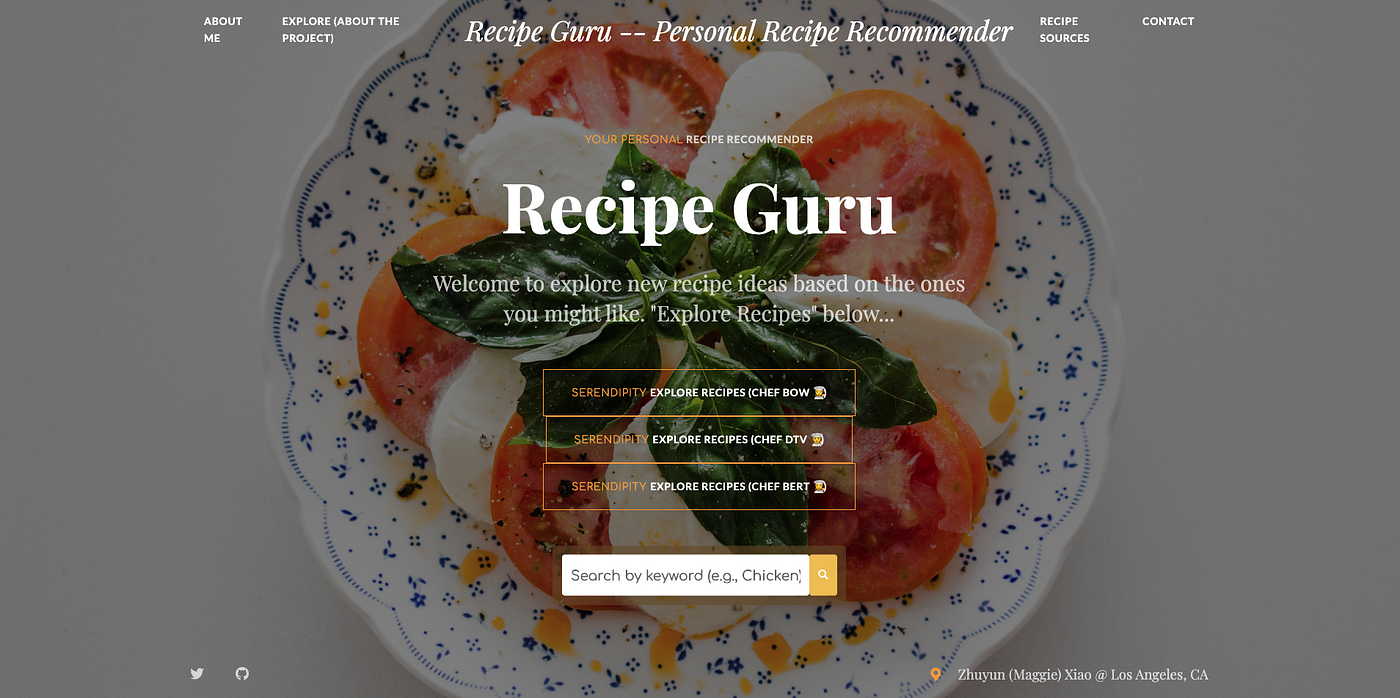 Recipe Guru A Recipe Recommendation Web App Based On Nlp By Maggie Xiao Towards Data Science