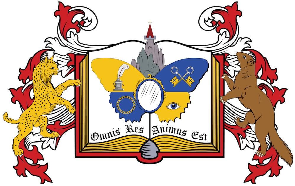 Kastrup’s “coat of arms” of ontological idealism. Please don’t ask me why he needs it.