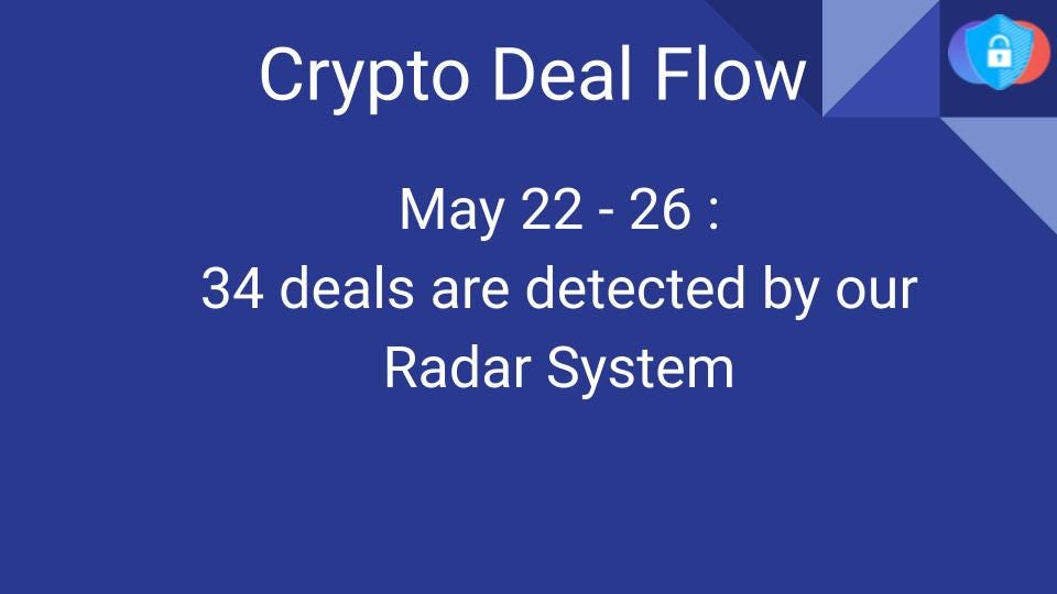 Crypto Deal Flow: May 22–26