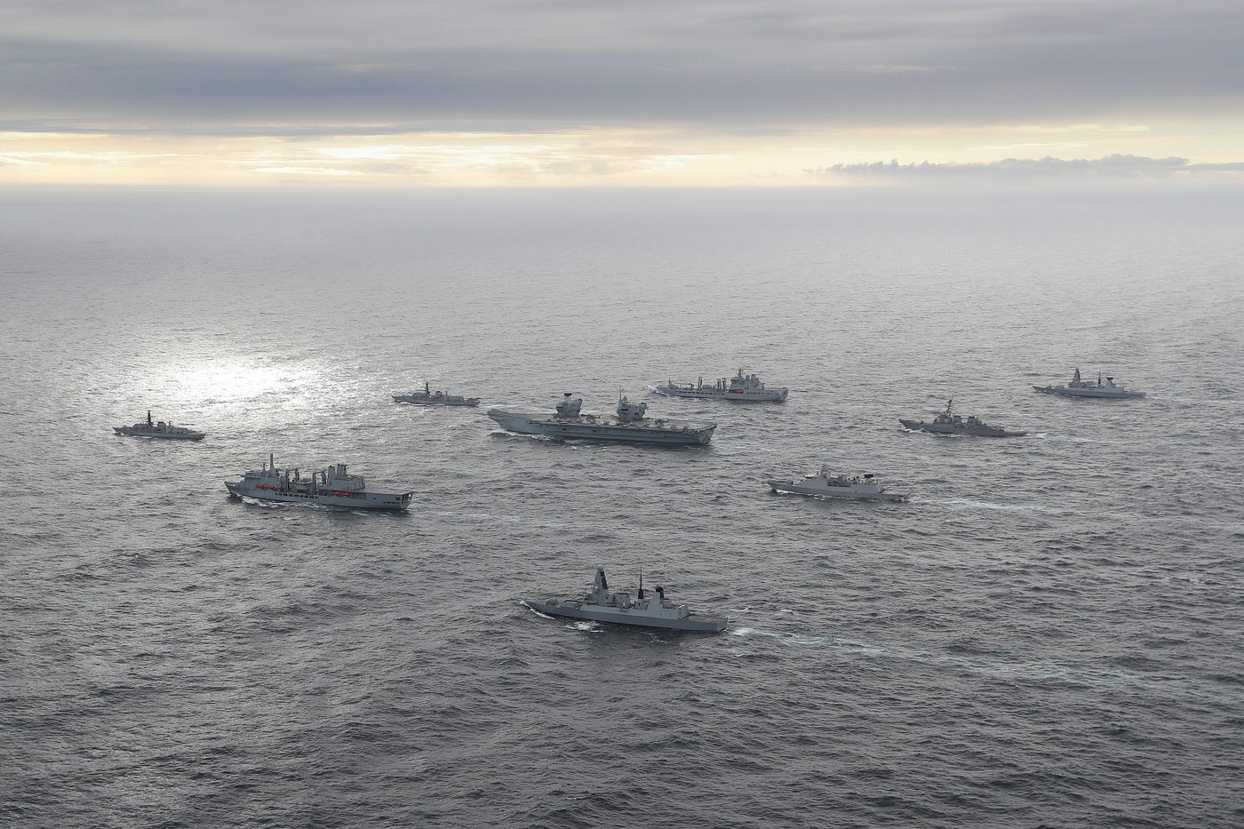 The full UK Carrier Strike Group