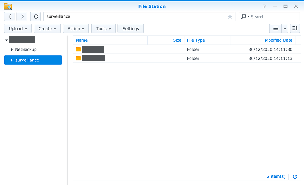 Create a shared folder to store the records