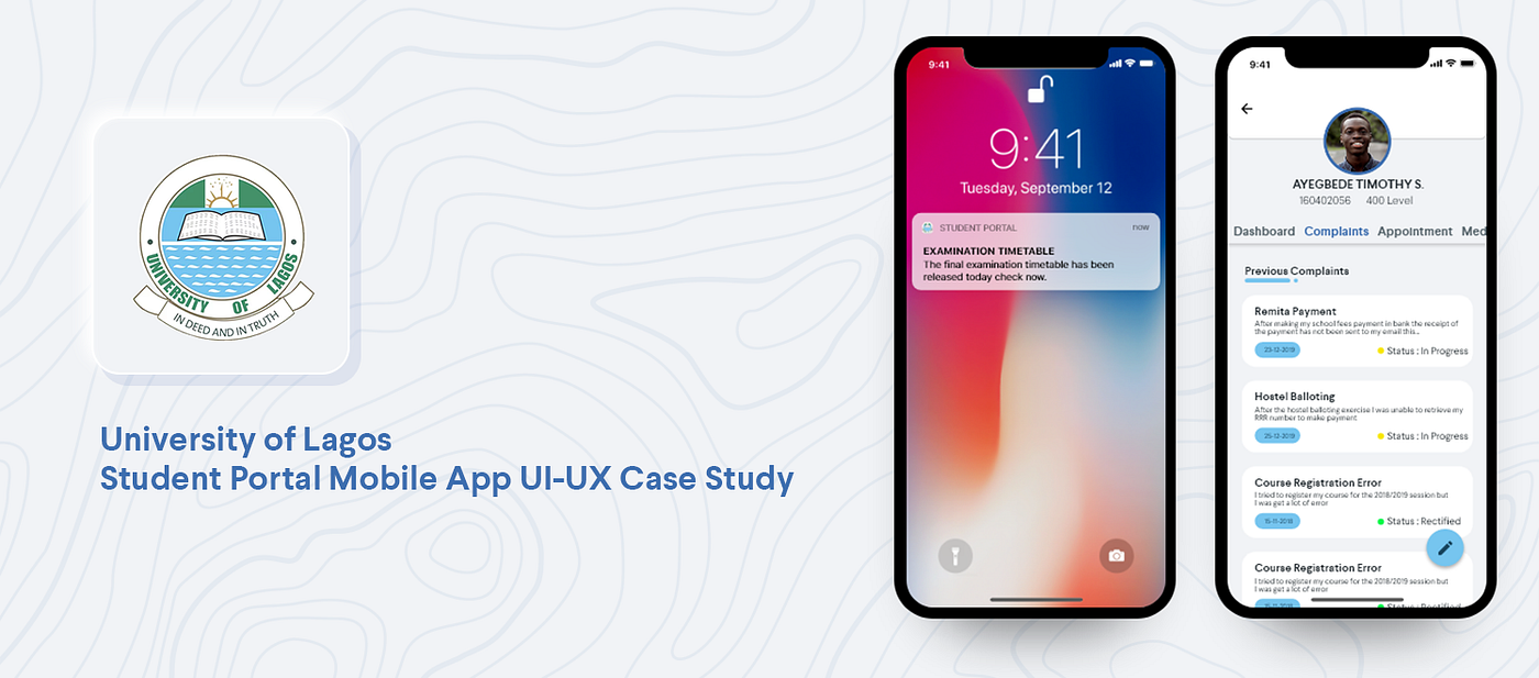 Unilag Student Portal App — UI/UX Case Study by Timothy Ayegbede UX