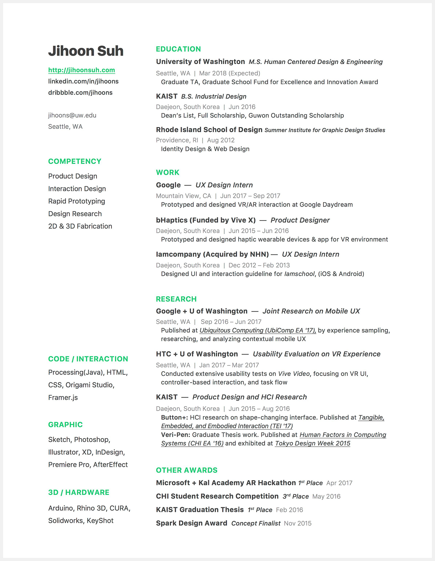 8 UX Intern Resumes That Done Right | by bestfolios.com | Bestfolios |  Medium