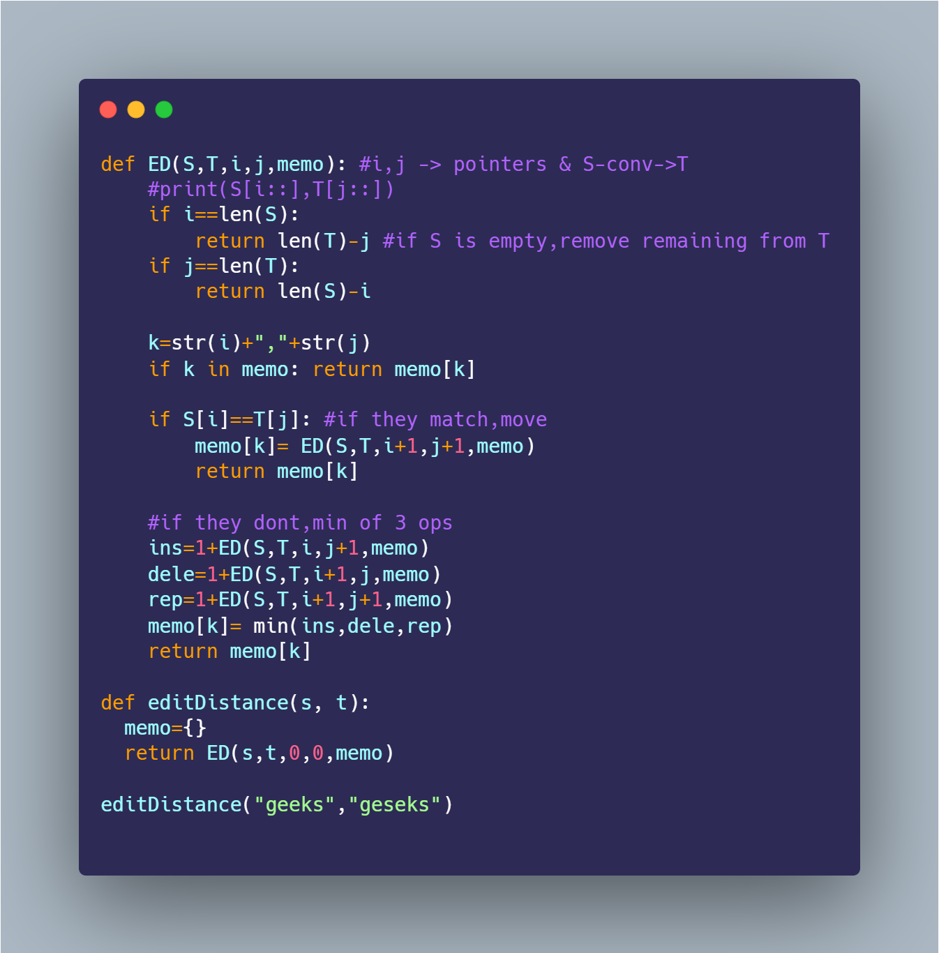 Edit Distances Top Down Recursive Dynamic Programming Explained in ...