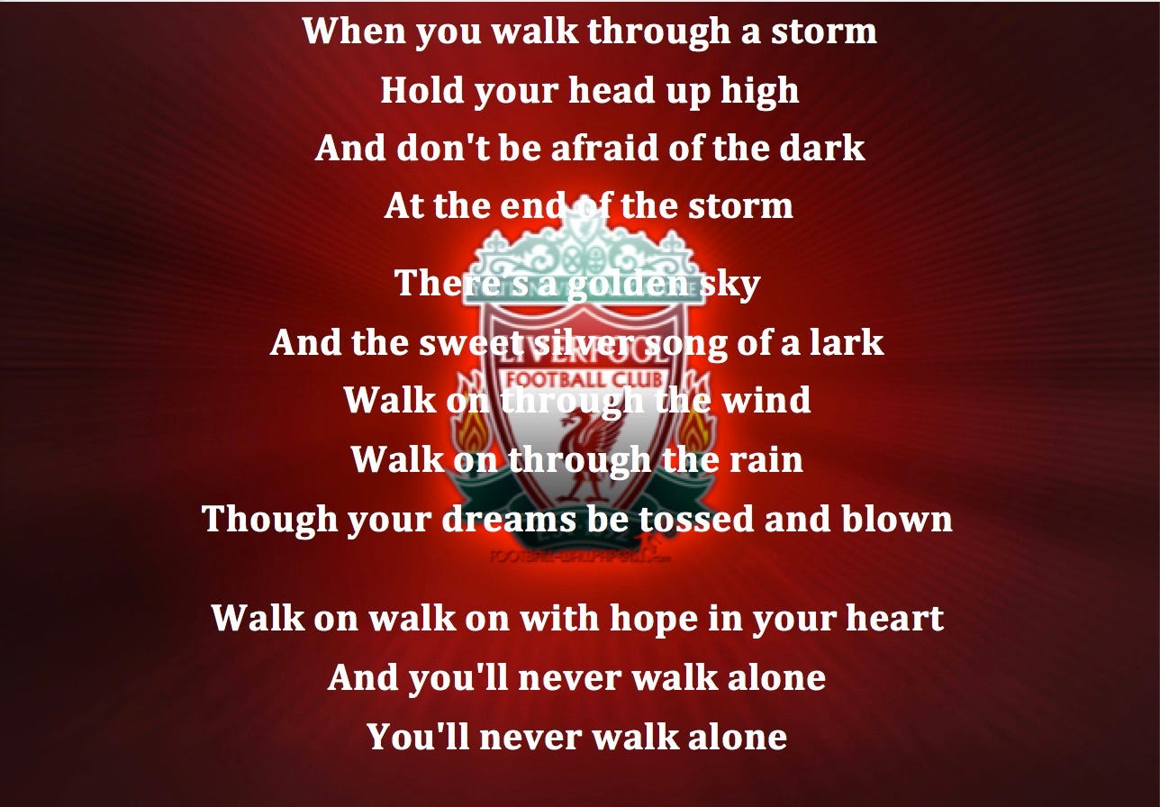 Liverpool Fc You Ll Never Walk Alone On The Kop Stand By Allendzr Spotlight Media Medium