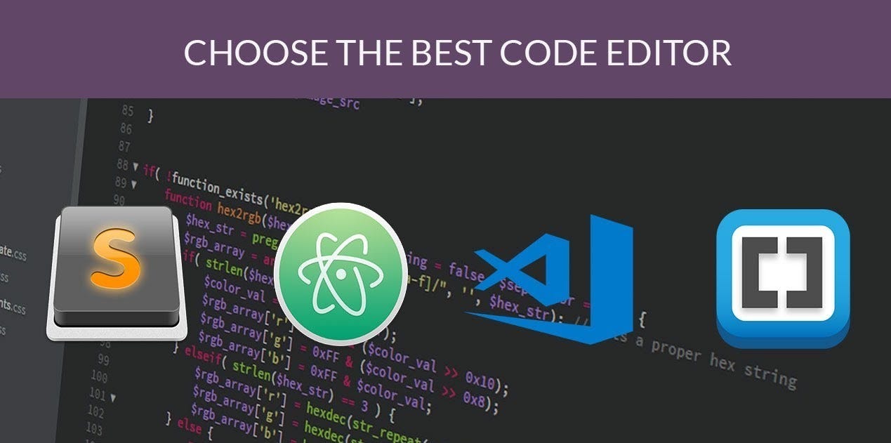 How To Choose A Code Editor For Web Development By Shiv Bajpai Analytics Vidhya Medium How To Choose A Code Editor For Web Development By Shiv Bajpai Analytics Vidhya Medium
