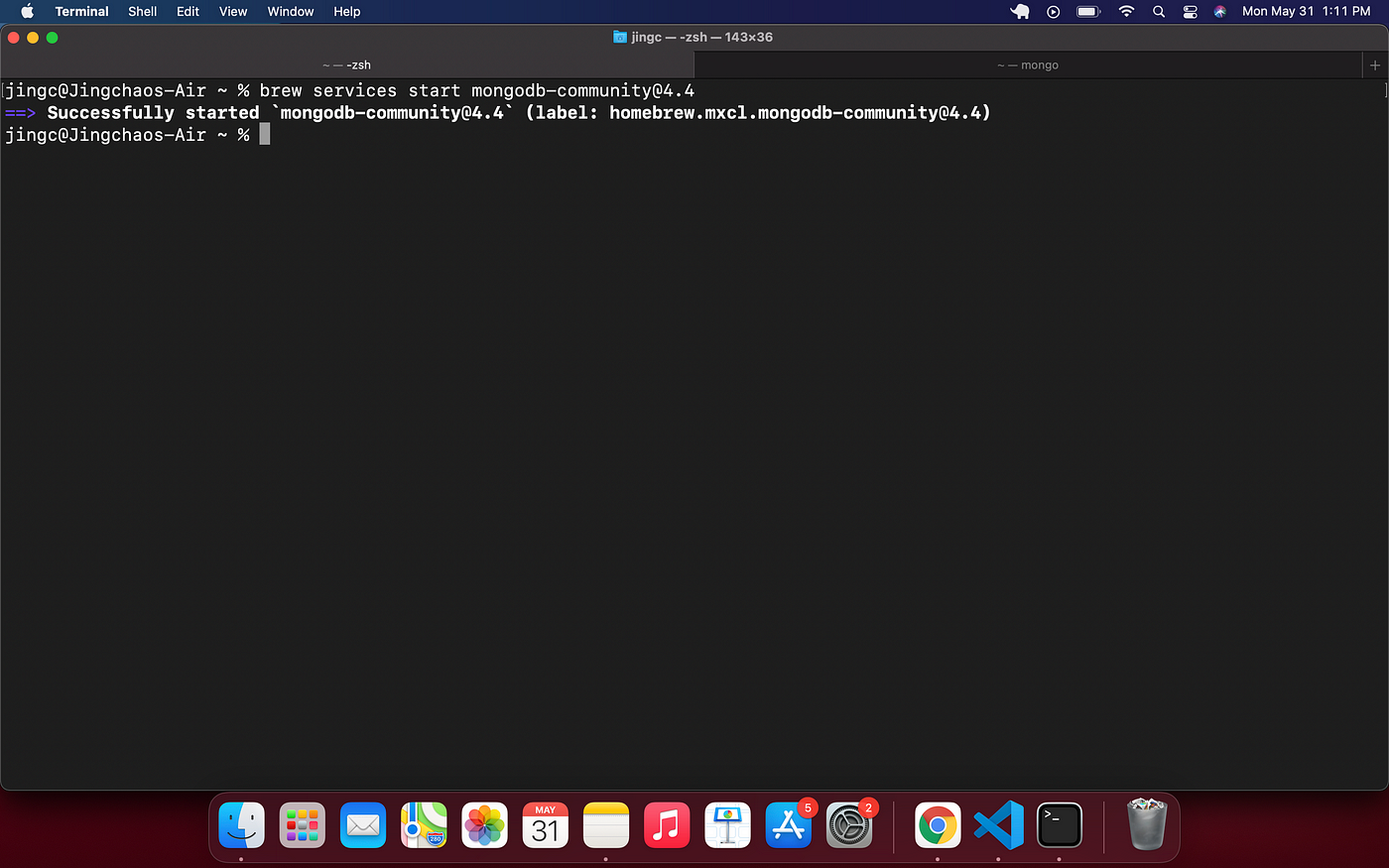 install mongo shell command install mongo shell command
