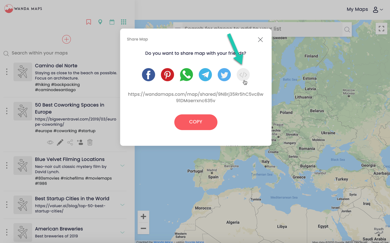 Embed a Google Map on Your Website For Free | by Wanda Maps | Medium
