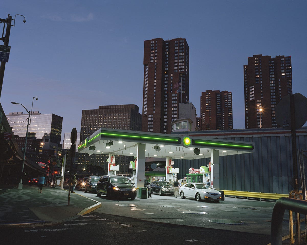 Gas Stations in Manhattan. New York City known for it’s dependency