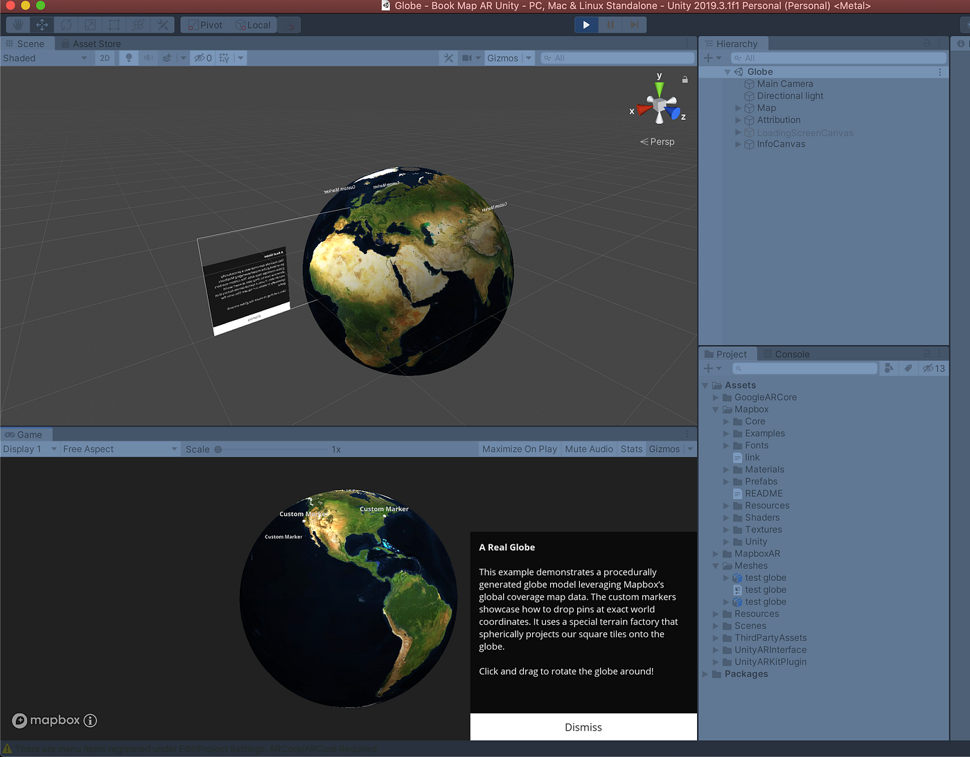 AR Book Map Part 3. Connecting Mapbox & Unity | by Tess Stevens | Medium