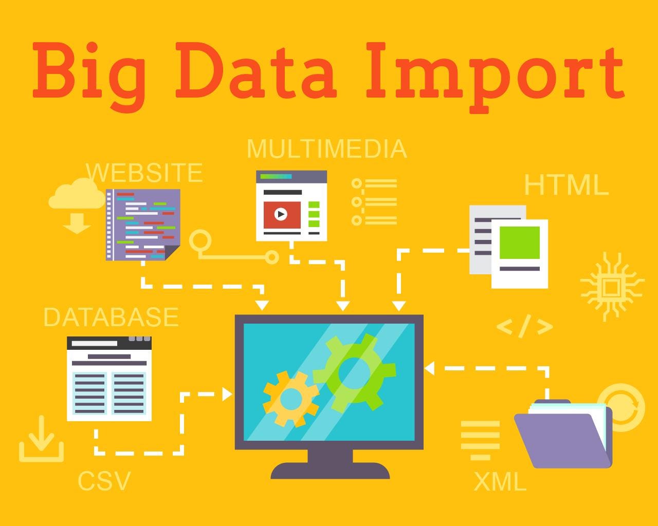 Massive data import options. Let's suppose you have a huge chunk of… | by  Dmitry Trager | Flatstack Thoughts