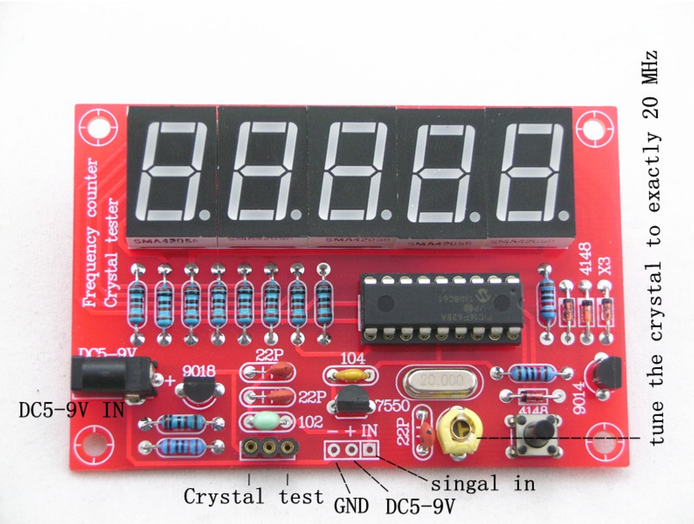 Crystal oscillator tester frequency counter kit review by R. X. Seger