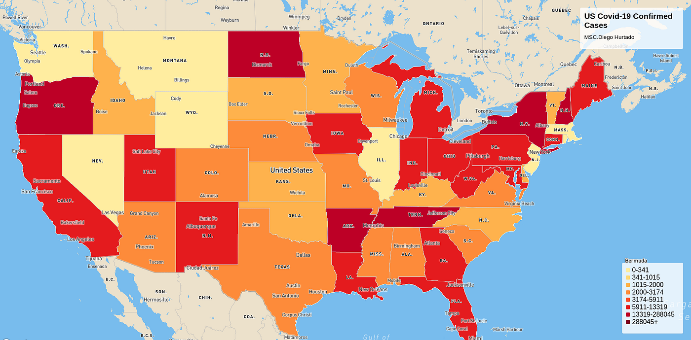 Make a Covid-19 Choropleth Map in Mapbox | by Diego O'HURTADO | Towards  Data Science