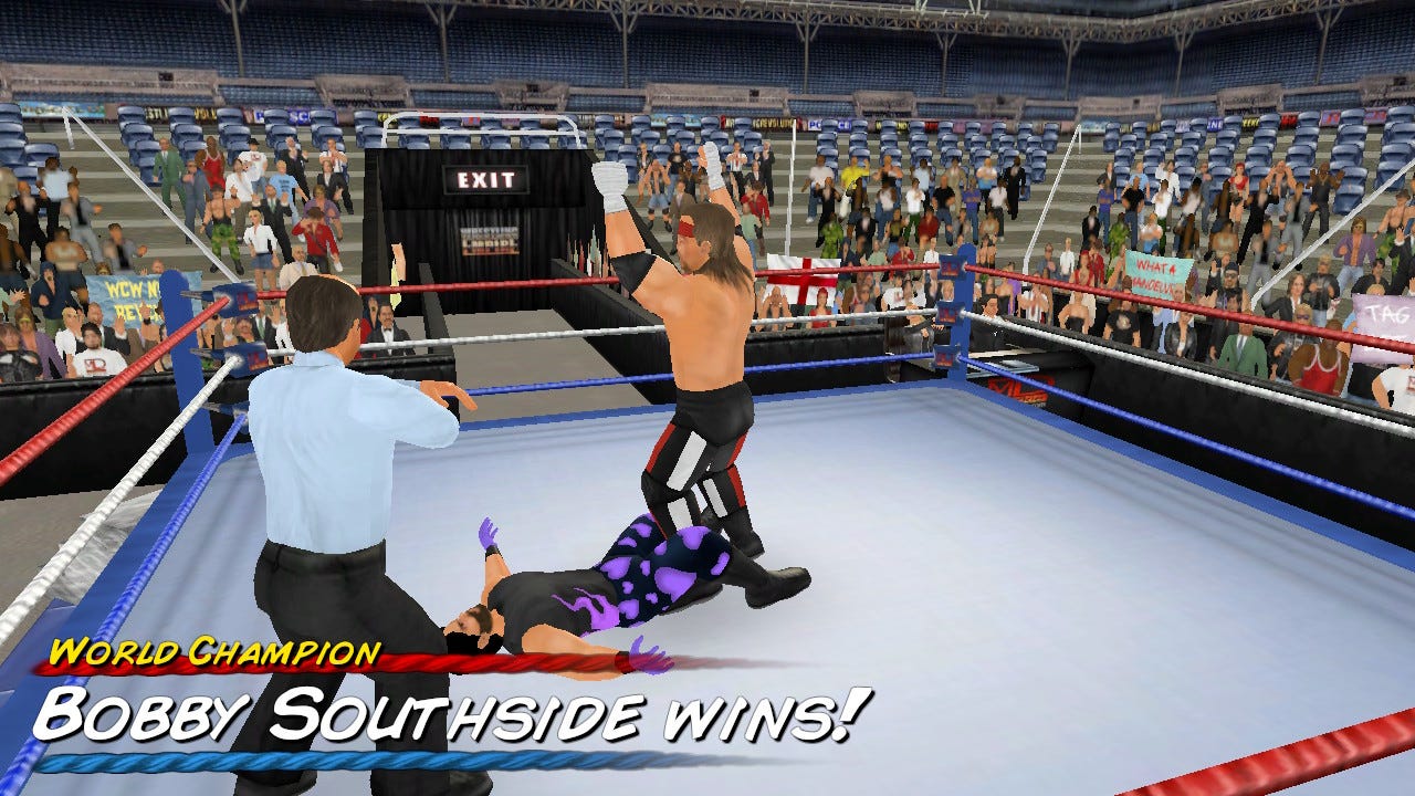 wrestling simulator game