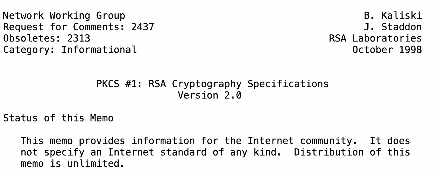 So How Does Padding Work in RSA?. Basically, PKCS#v1.5 is bad, OAEP is… |  by Prof Bill Buchanan OBE | ASecuritySite: When Bob Met Alice | Medium