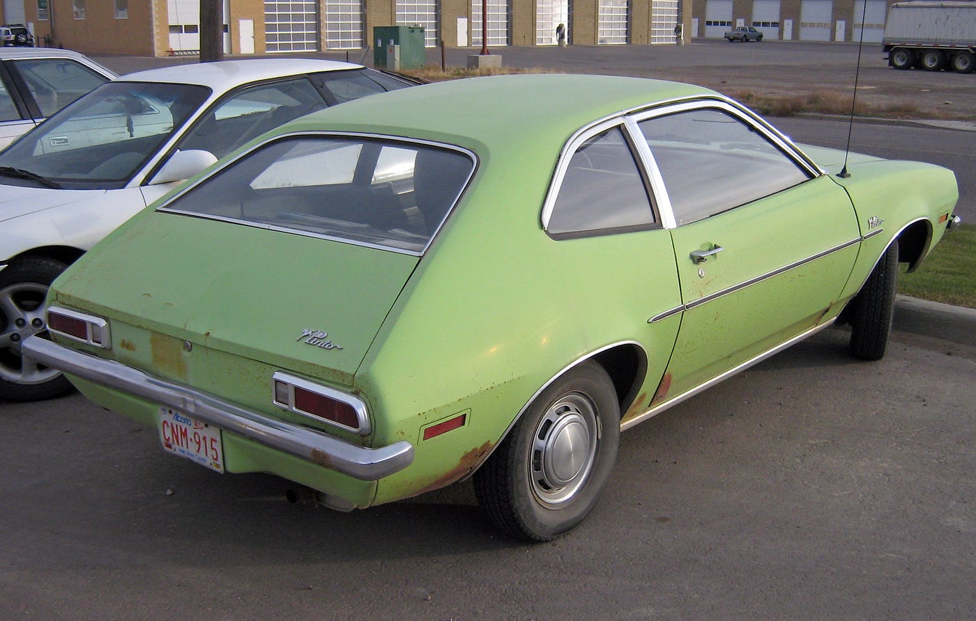 1972 pinto driver doors armrest interior green