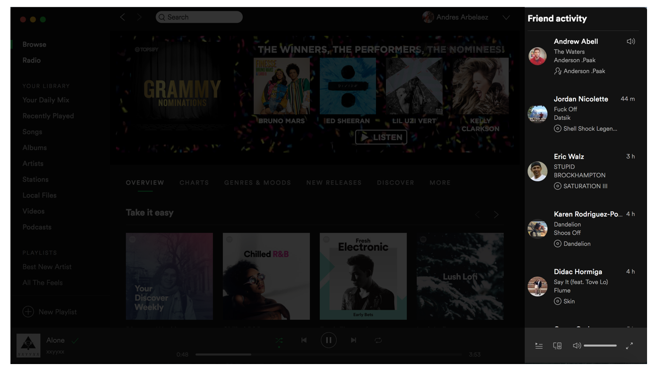 spotify pc black screen