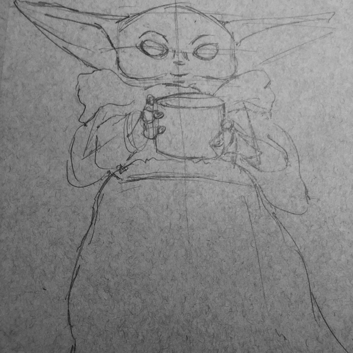 Drawing Baby Yoda The Mandalorian Is Great By Matthew Donnellon Medium