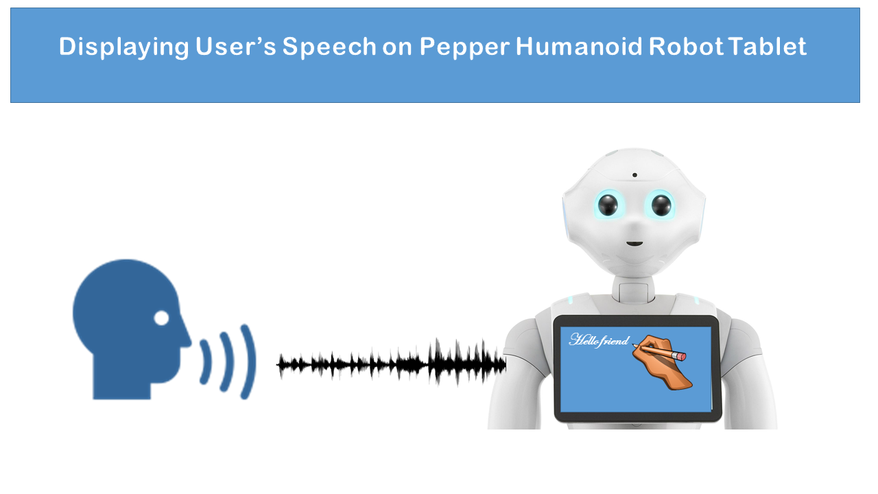How to Display User's Speech on Pepper Humanoid Robot Tablet | by Salisu  Wada | Medium
