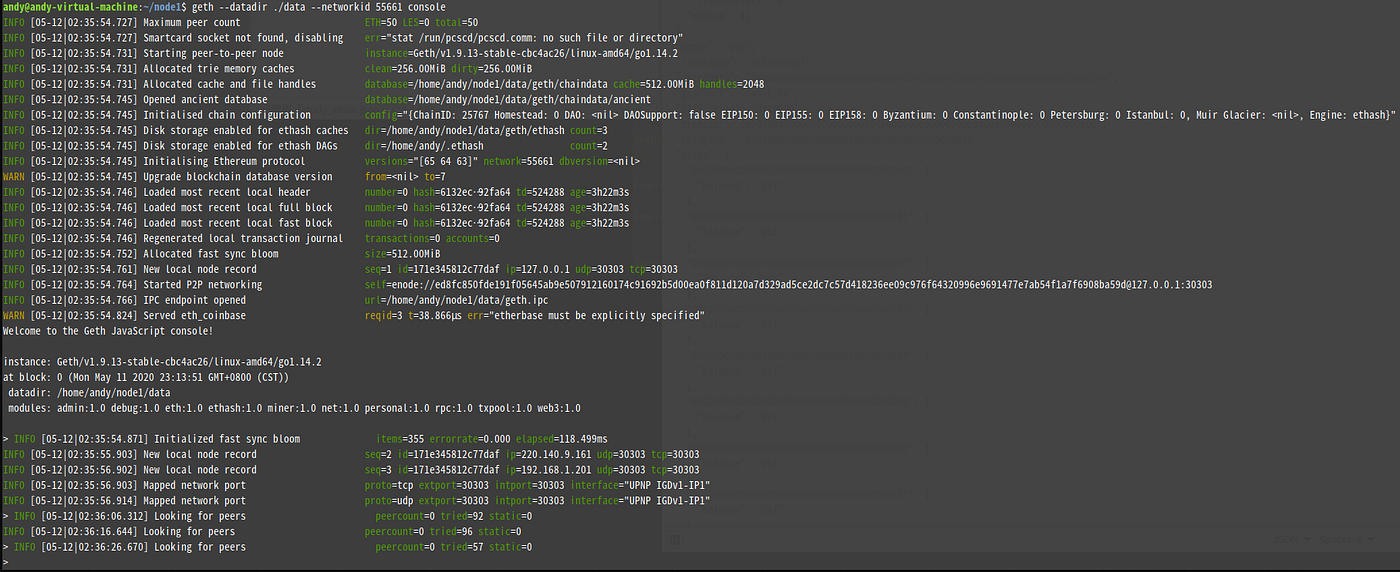以太坊私有鏈 新手常用參數及 console 命令
