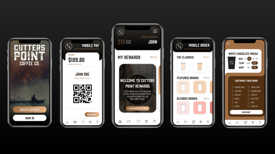 Cutters Point Coffee Co. — A UI/UX Case Study by Justin Shaw Medium